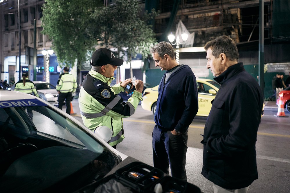 Μπλόκο Τροχαίας - Μητσοτάκης