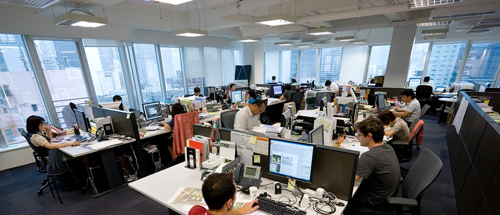 Γραφείο - εταιρία - υπάλληλοι - καθιστική εργασία