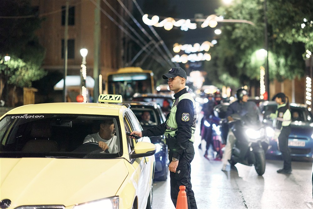 Μπλόκο Τροχαίας - Μητσοτάκης