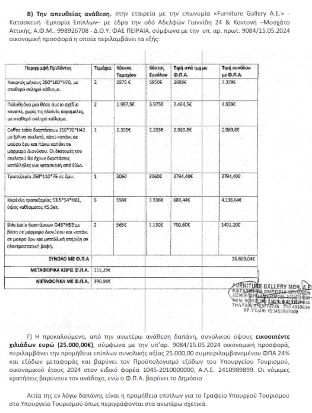 Διαύγεια - Υπουργείο Τουρισμού - Χαλιά Διαύγεια - Υπουργείο Τουρισμού - Χαλιά