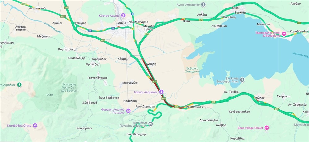Κίνηση - Μποτιλιάρισμα - Εθνική Οδός Κίνηση - Μποτιλιάρισμα - Εθνική Οδός