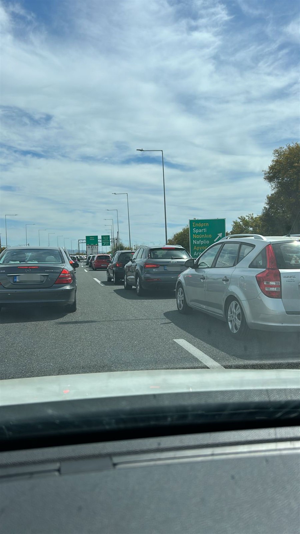 Κίνηση - Επιστροφή εκδρομέων - Εθνική Οδός - Κόρινθος