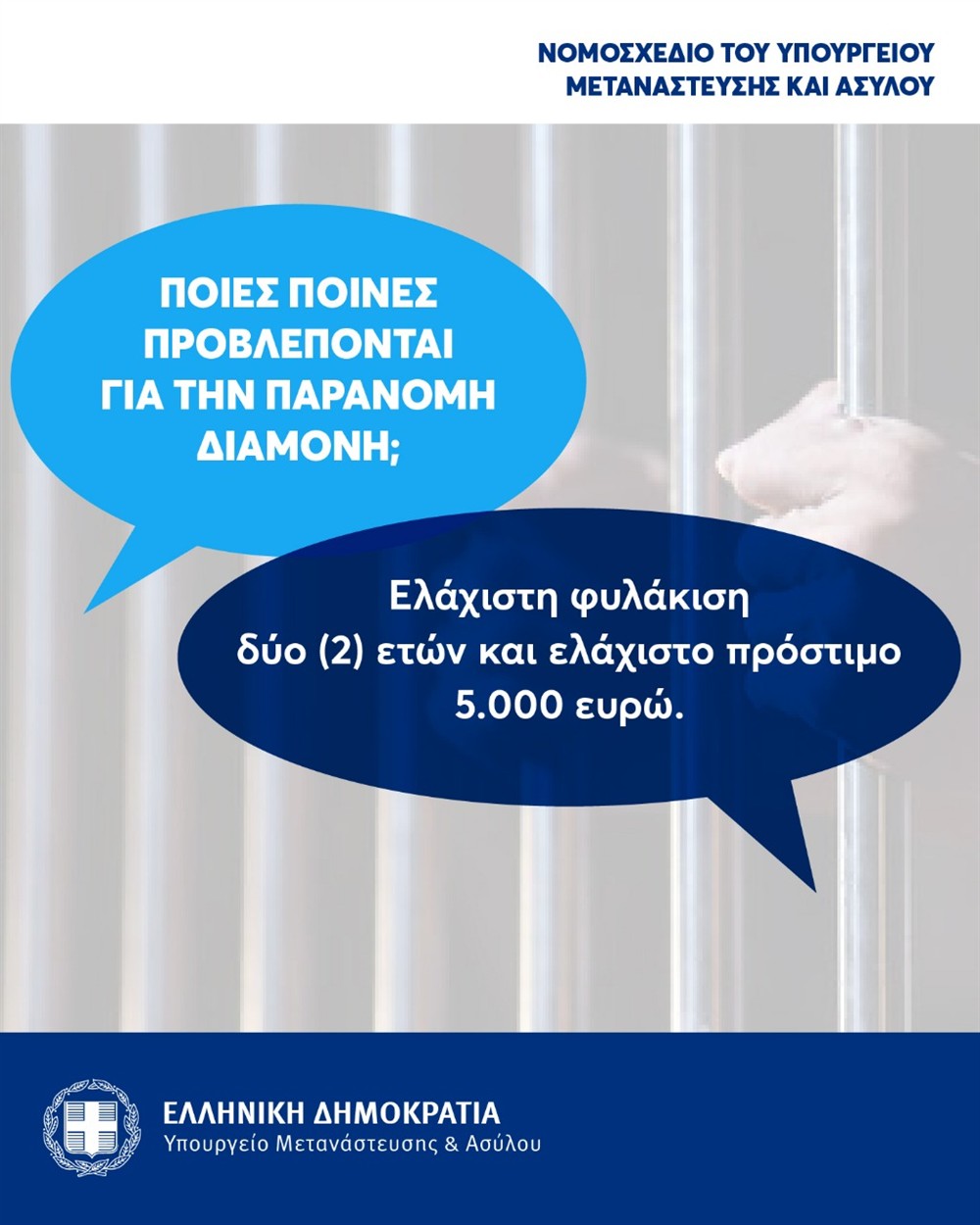 Νομοσχέδιο - Υπουργείο Μετανάστευσης και Ασύλου