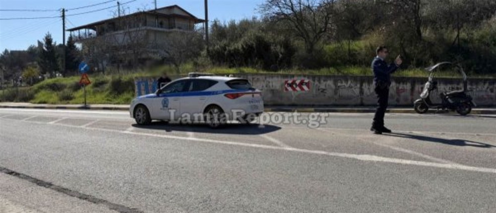 τροχαιο -λαμια - δικυκλιστης