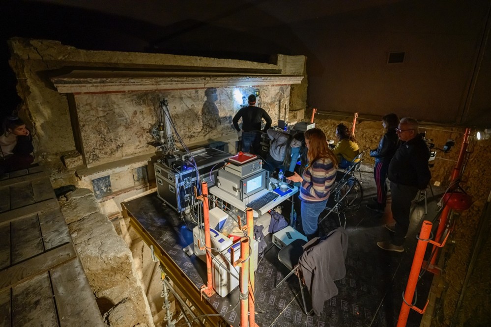 Βεργίνα - Τοιχογραφία - Κυνήγι - ζωφόρος - Φίλιππος Β - Αιγές