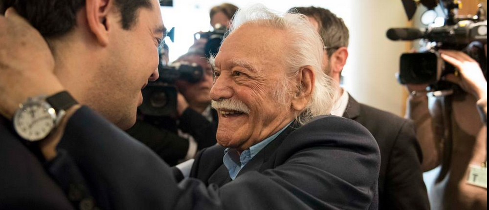 Ευρωκοινοβούλιο - Αλέξης Τσίπρας - Μανώλης Γλέζος - συνάντηση - twitter