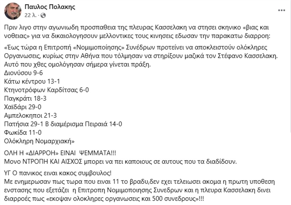 Παύλος Πολάκης - post Παύλος Πολάκης - post