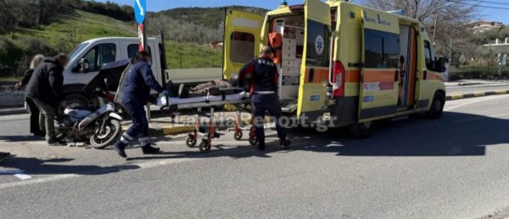 τροχαιο -λαμια - δικυκλιστης