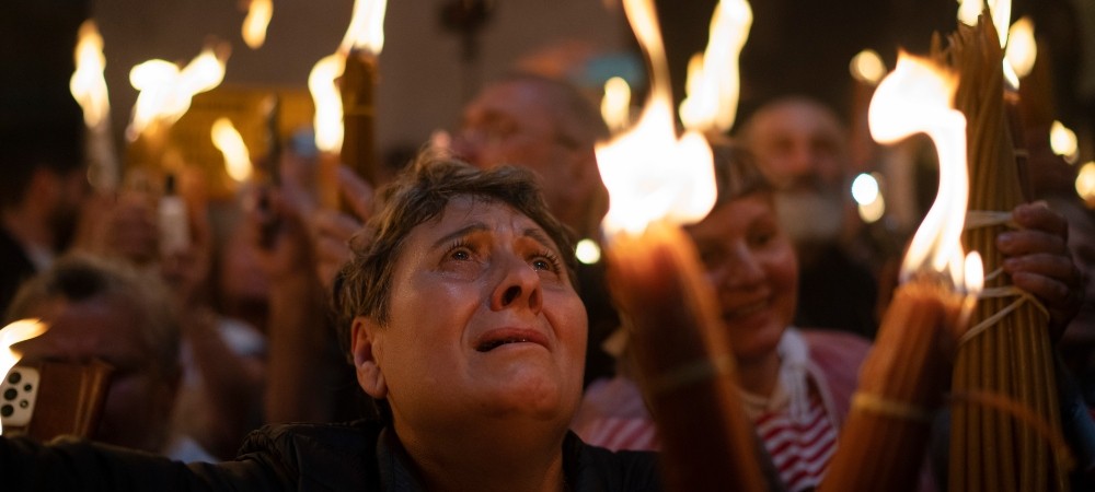 Πανάγιος Τάφος - Εκκλησία της Αναστάσεως - Τελετή Αγίου Φωτός