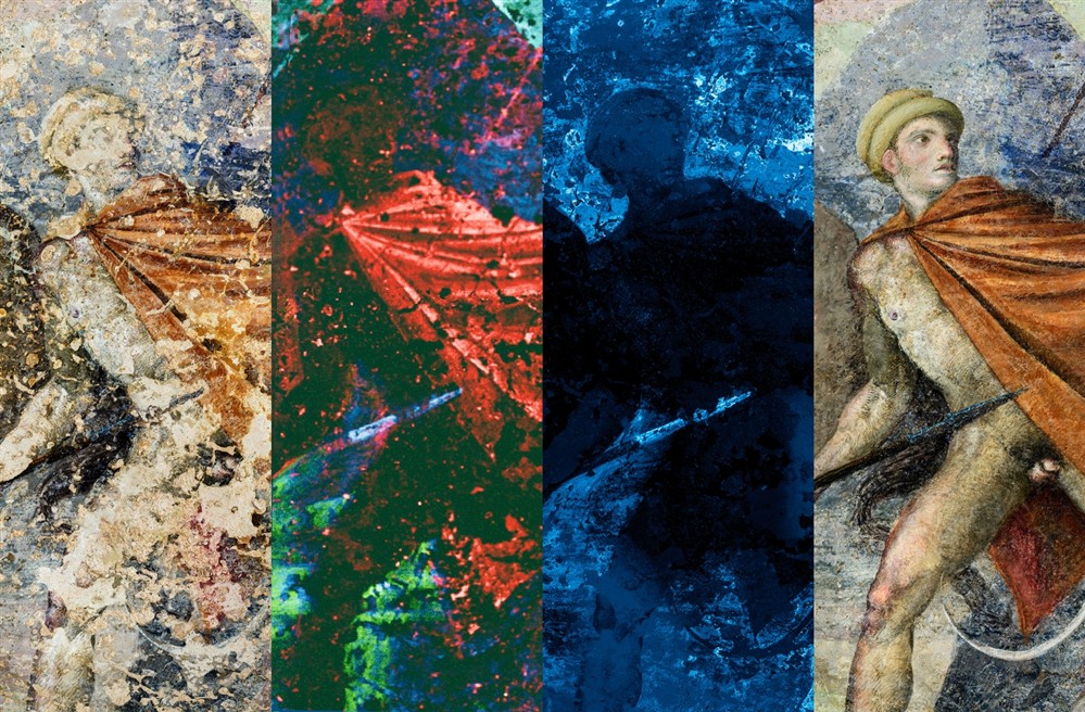 Βεργίνα - Τοιχογραφία - Κυνήγι - ζωφόρος - Φίλιππος Β - Αιγές