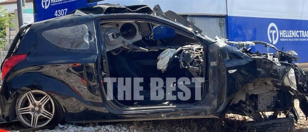 Τροχαίο - Πάτρα - Σύγκρουση τρένου με αυτοκίνητο