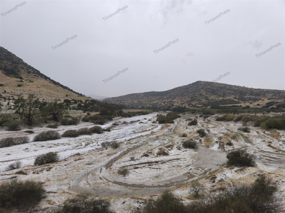 Τυρναβος - χαλαζι