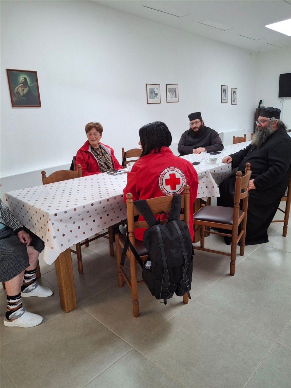 ΕΡΥΘΡΟΣ ΣΤΑΥΡΟΣ -  ΑΣΚΗΣΗ ΕΚΚΕΝΩΣΗΣ ΣΤΟ ΓΗΡΟΚΟΜΕΙΟ ΘΗΡΑΣ