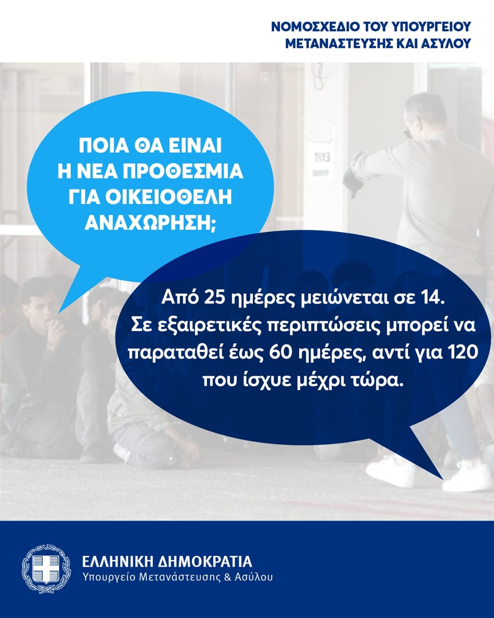 Νομοσχέδιο - Υπουργείο Μετανάστευσης και Ασύλου
