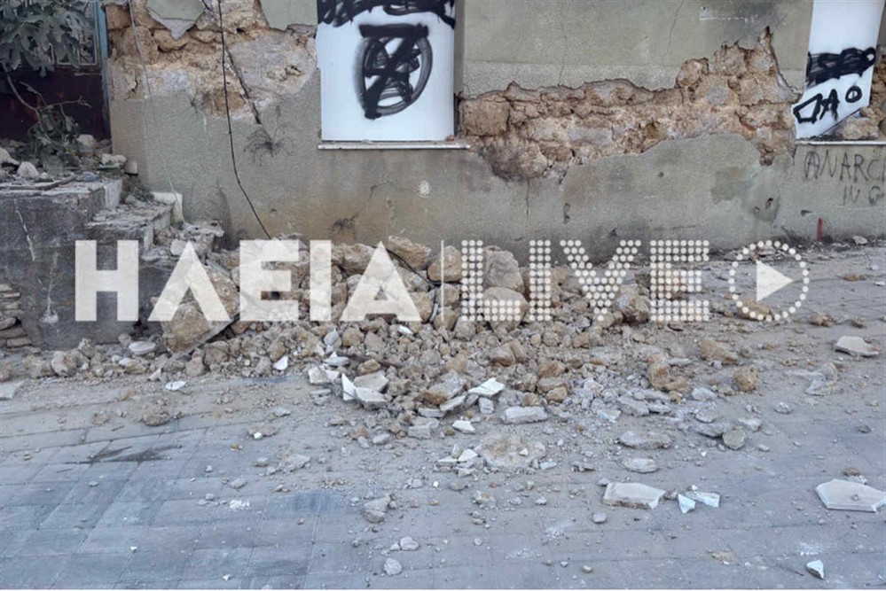 Πύργος - Κατάρρευση κτιρίου