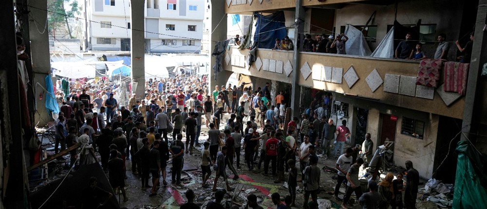 Γάζα - βομαρδισμός σχολείου Γάζα - βομαρδισμός σχολείου