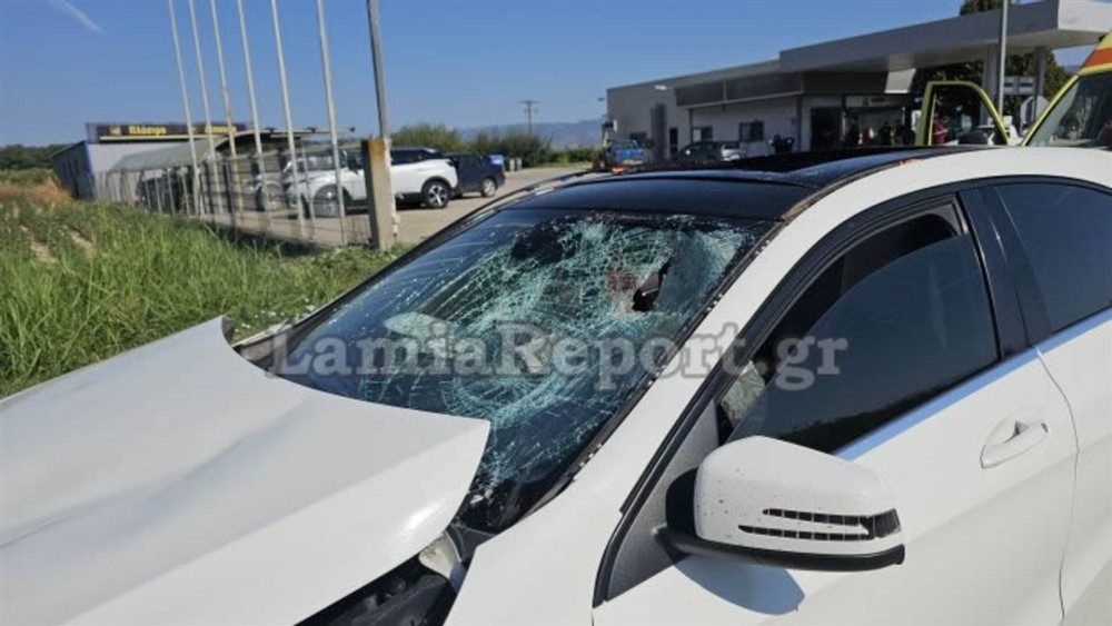 Λαμία - τροχαίο - μηχανάκι Λαμία - τροχαίο - μηχανάκι