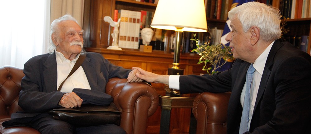 Μανώλης Γλέζος - Προκόπης Παυλόπουλος - Προεδρικό Μέγαρο