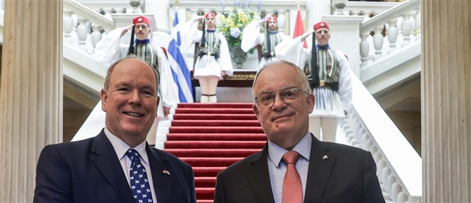 Στην Αθήνα ο Αλβέρτος του Μονακό - Συνάντηση με Τασούλα και Μητσοτάκη