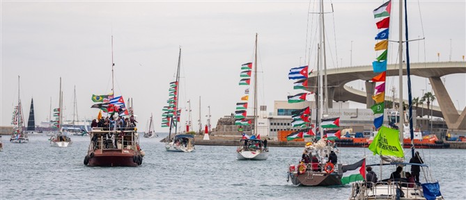 Ισπανία: Απέπλευσε ο στολίσκος Sumud με προορισμό την Γάζα